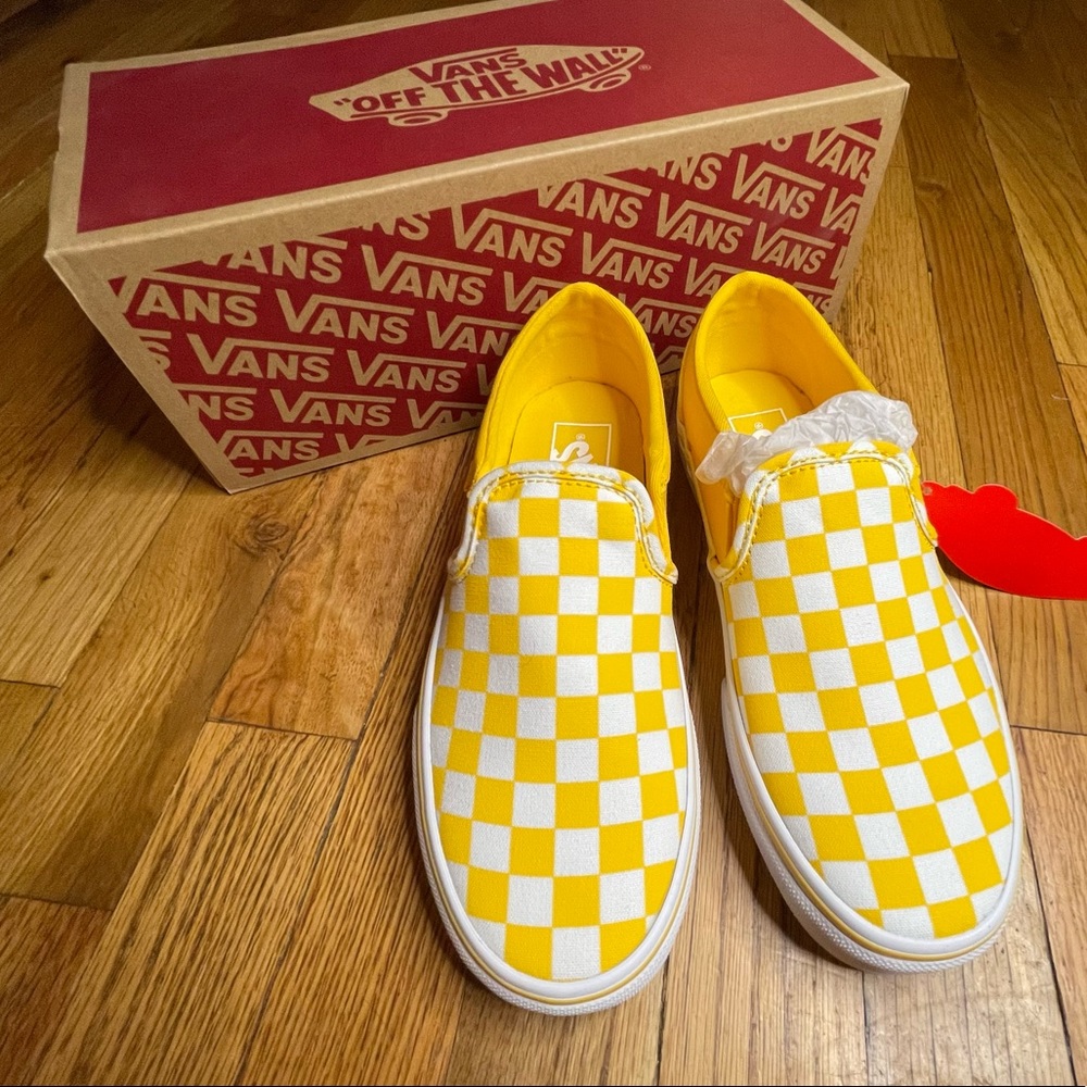 Vans checkerboard classic slip on sneakers